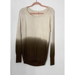 Mountain Khakis Sweater Womens size Medium Dary Dip Dyed Ombre EUC